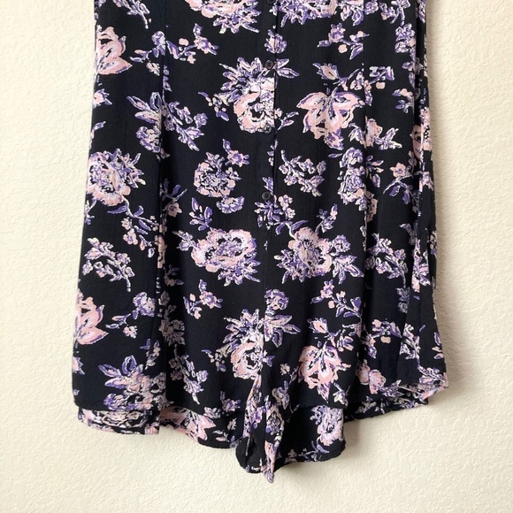 Billabong Boho Festival Frenzy Floral Print Button Front Romper Beachy - Picture 5 of 10